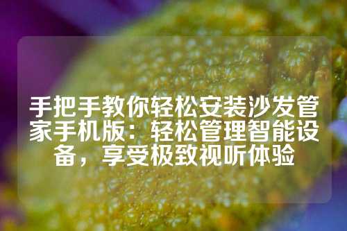 手把手教你轻松安装沙发管家手机版：轻松管理智能设备，享受极致视听体验