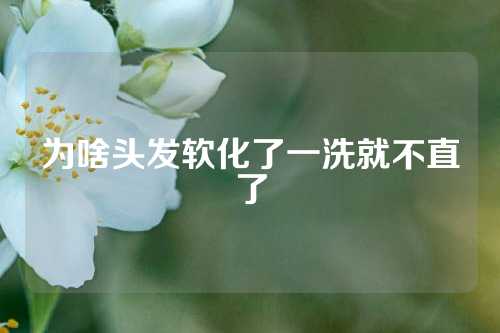 为啥头发软化了一洗就不直了