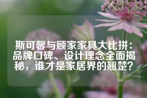 斯可馨与顾家家具大比拼：品牌口碑、设计理念全面揭秘，谁才是家居界的翘楚？