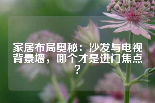 家居布局奥秘：沙发与电视背景墙，哪个才是进门焦点？