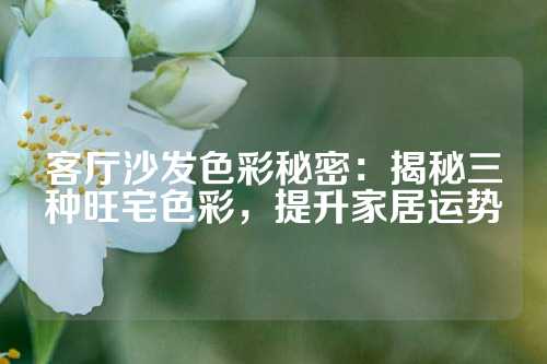 客厅沙发色彩秘密：揭秘三种旺宅色彩，提升家居运势