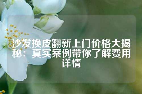 沙发换皮翻新上门价格大揭秘：真实案例带你了解费用详情