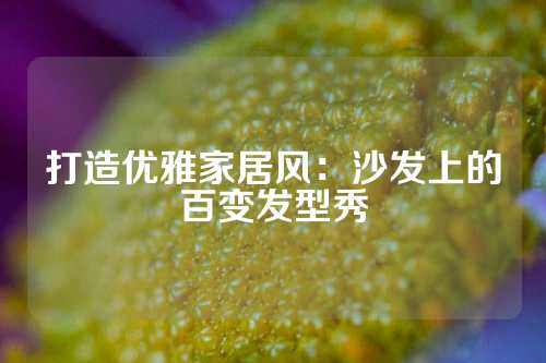 打造优雅家居风：沙发上的百变发型秀