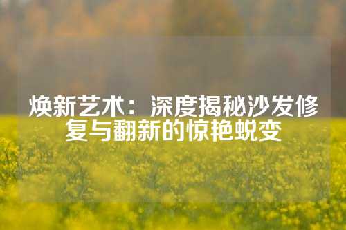 焕新艺术：深度揭秘沙发修复与翻新的惊艳蜕变