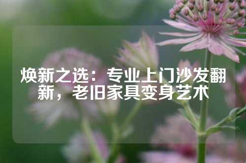 焕新之选：专业上门沙发翻新，老旧家具变身艺术