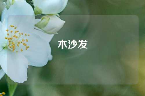 木沙发