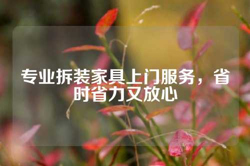 专业拆装家具上门服务，省时省力又放心