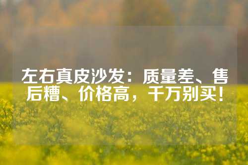 左右真皮沙发：质量差、售后糟、价格高，千万别买！