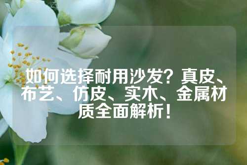 如何选择耐用沙发？真皮、布艺、仿皮、实木、金属材质全面解析！