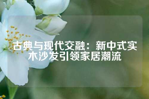 古典与现代交融：新中式实木沙发引领家居潮流