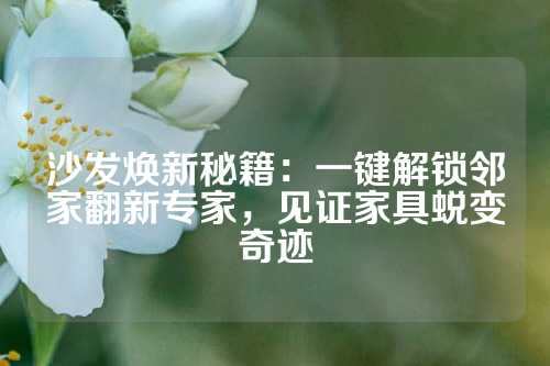 沙发焕新秘籍：一键解锁邻家翻新专家，见证家具蜕变奇迹