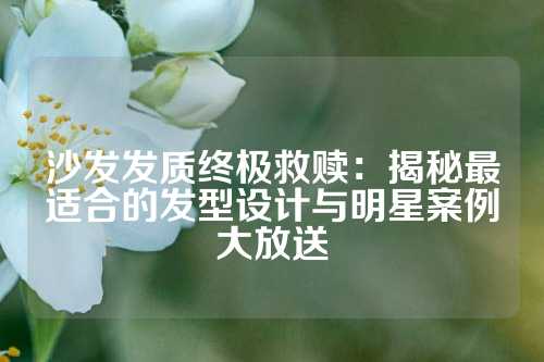 沙发发质终极救赎:揭秘最适合的发型设计与明星案例大放送