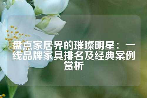 盘点家居界的璀璨明星:一线品牌家具排名及经典案例赏析