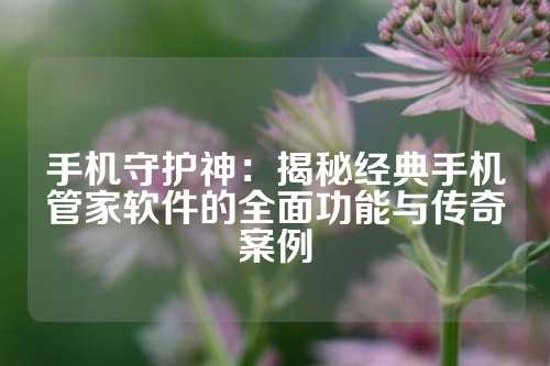手机守护神：揭秘经典手机管家软件的全面功能与传奇案例