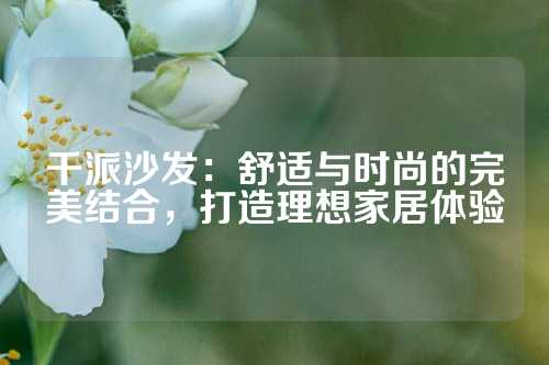 千派沙发：舒适与时尚的完美结合，打造理想家居体验
