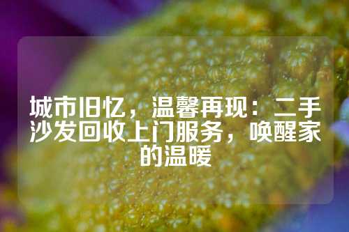 城市旧忆，温馨再现：二手沙发回收上门服务，唤醒家的温暖
