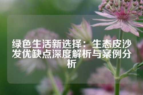 绿色生活新选择：生态皮沙发优缺点深度解析与案例分析