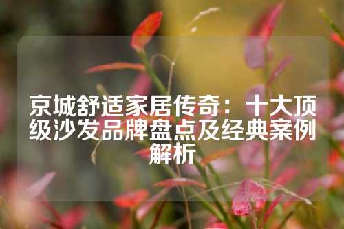 京城舒适家居传奇：十大顶级沙发品牌盘点及经典案例解析