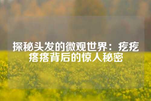 探秘头发的微观世界：疙疙瘩瘩背后的惊人秘密
