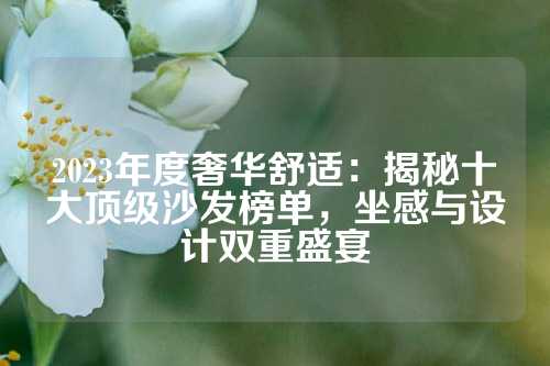 2023年度奢华舒适:揭秘十大顶级沙发榜单,坐感与设计双重盛宴