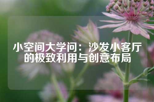 小空间大学问：沙发小客厅的极致利用与创意布局