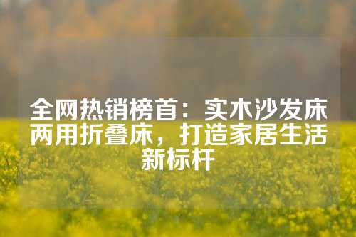 全网热销榜首：实木沙发床两用折叠床，打造家居生活新标杆