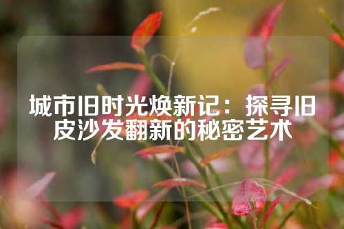 城市旧时光焕新记：探寻旧皮沙发翻新的秘密艺术