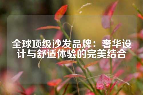 全球顶级沙发品牌：奢华设计与舒适体验的完美结合