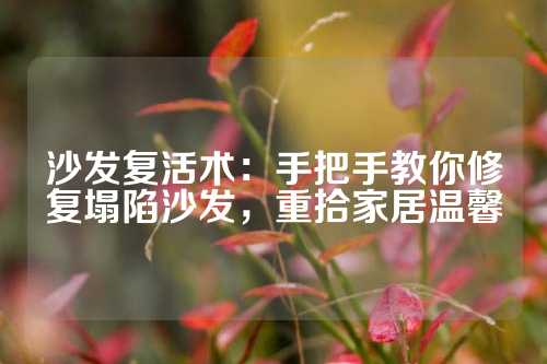 沙发复活术:手把手教你修复塌陷沙发,重拾家居温馨