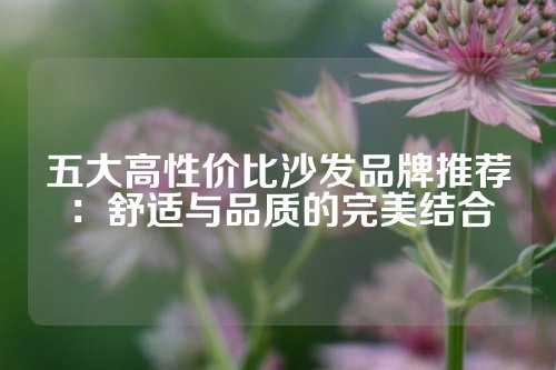 五大高性价比沙发品牌推荐：舒适与品质的完美结合