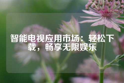 智能电视应用市场：轻松下载，畅享无限娱乐