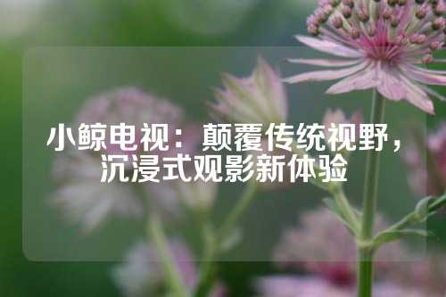 小鲸电视：颠覆传统视野，沉浸式观影新体验