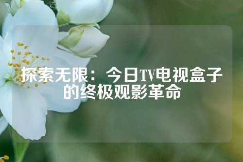 探索无限：今日TV电视盒子的终极观影革命
