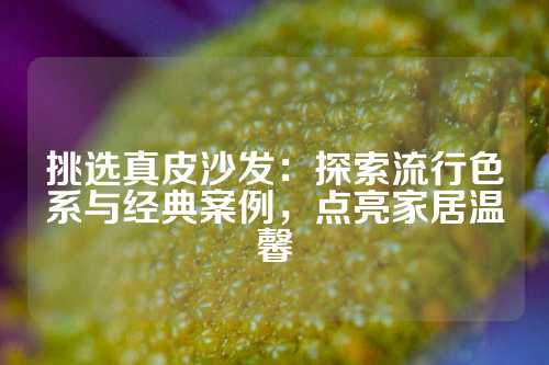 挑选真皮沙发：探索流行色系与经典案例，点亮家居温馨