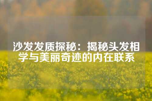 沙发发质探秘：揭秘头发相学与美丽奇迹的内在联系