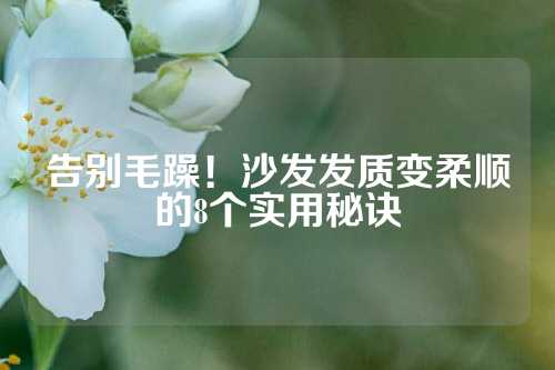 告别毛躁！沙发发质变柔顺的8个实用秘诀