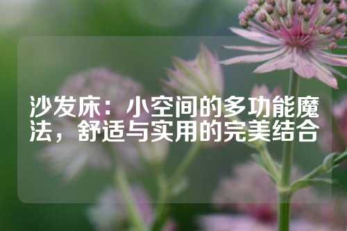 沙发床：小空间的多功能魔法，舒适与实用的完美结合