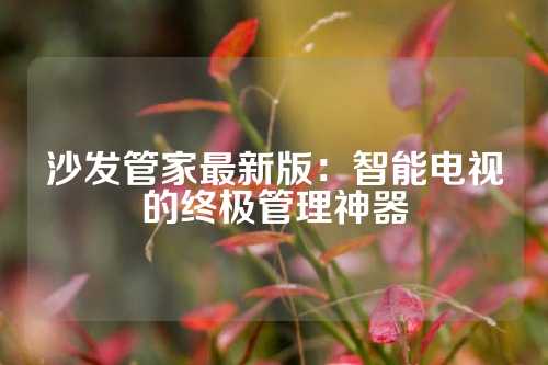 沙发管家最新版：智能电视的终极管理神器