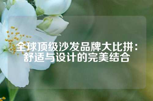 全球顶级沙发品牌大比拼：舒适与设计的完美结合