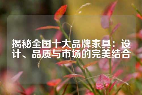 揭秘全国十大品牌家具：设计、品质与市场的完美结合