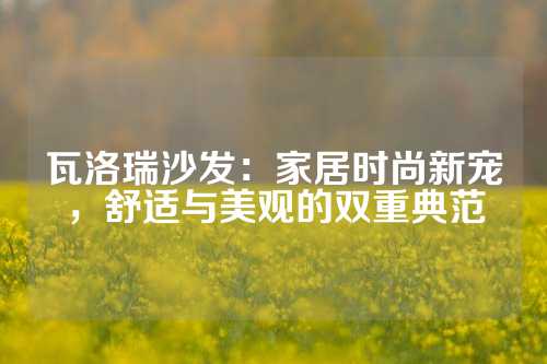 瓦洛瑞沙发：家居时尚新宠，舒适与美观的双重典范