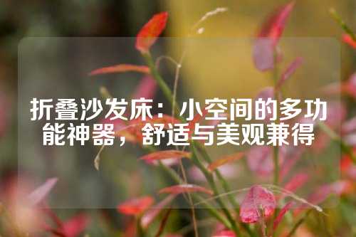 折叠沙发床：小空间的多功能神器，舒适与美观兼得