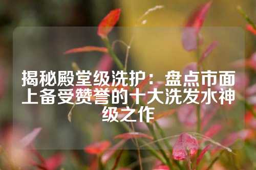 揭秘殿堂级洗护:盘点市面上备受赞誉的十大洗发水神级之作