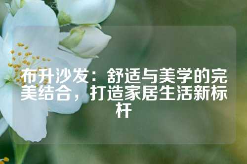 布升沙发：舒适与美学的完美结合，打造家居生活新标杆