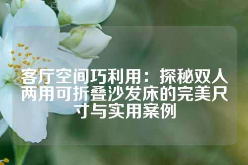 客厅空间巧利用：探秘双人两用可折叠沙发床的完美尺寸与实用案例