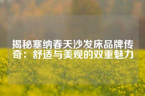 揭秘塞纳春天沙发床品牌传奇：舒适与美观的双重魅力
