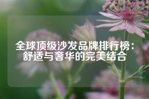 全球顶级沙发品牌排行榜：舒适与奢华的完美结合