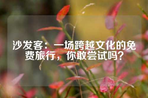 沙发客：一场跨越文化的免费旅行，你敢尝试吗？