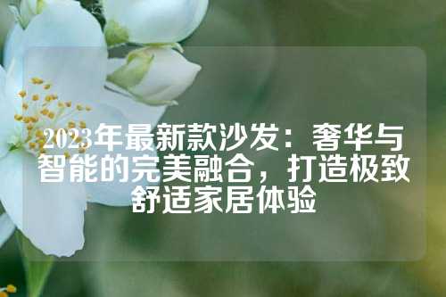 2023年最新款沙发：奢华与智能的完美融合，打造极致舒适家居体验