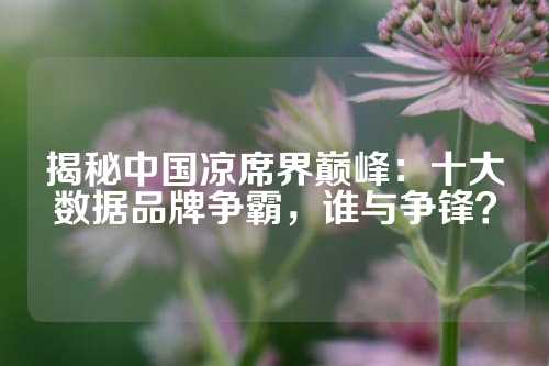 揭秘中国凉席界巅峰：十大数据品牌争霸，谁与争锋？